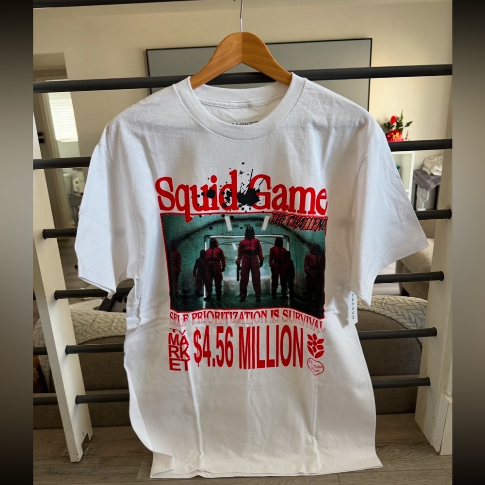 Squid Game shirt NWT white/red/4.56M